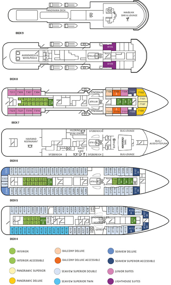 Deckplan Havila