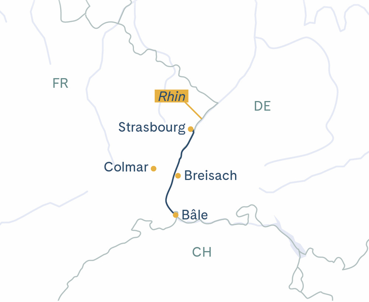 Itinéraire Edelweiss Bâle - Strasbourg - Bâle